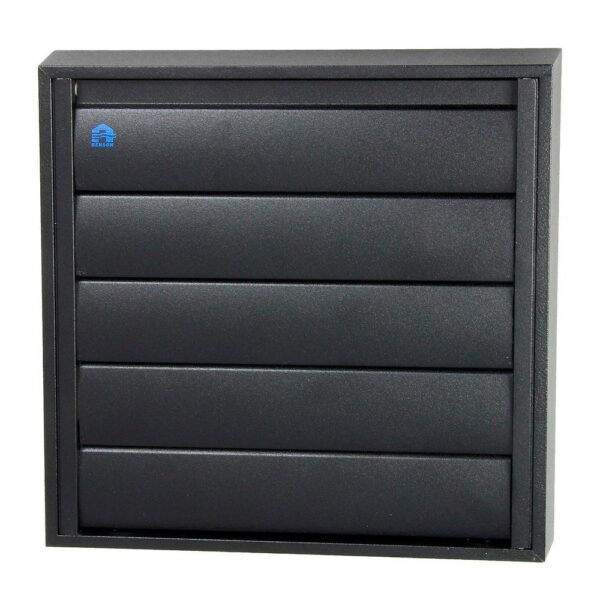 Renson Luchtrooster 433 dampkap lamellenrooster zwart  9005 210x210 mm